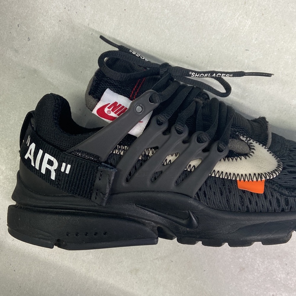 Nike Air Presto OFF-White Virgil The Ten 2018 AA3830-002  Black Lace Up Sneakers - Picture 11 of 15